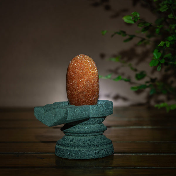 Red Sun Sitara Stone - Shivling - Presented by Mollisarts