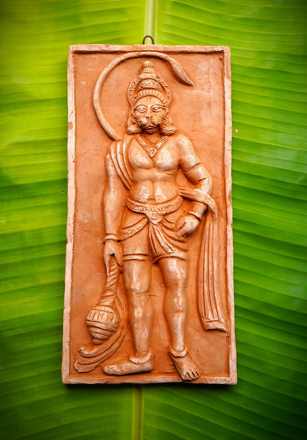 Lord Hanuman idol - terracotta tiles for Puja and Decoration - Hindu God statue by MollisArts